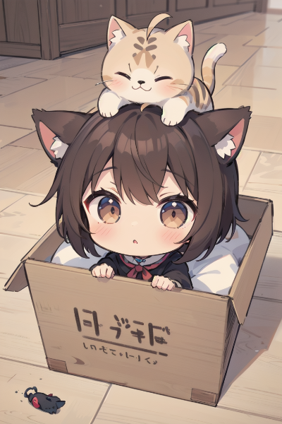 箱と猫耳ショタくん