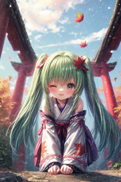 幼なじみの巫女ミクちゃん