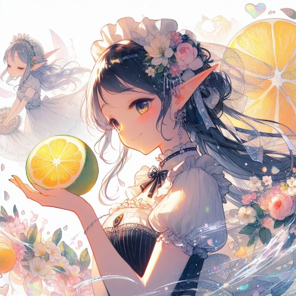 エルフちゃんはライムも大好き