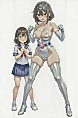 ツーショットに苦戦…