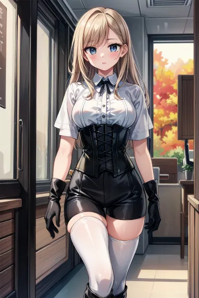 リボンの女の子