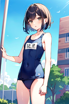 水着姿の男の子