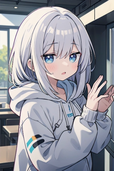 パーカー女子