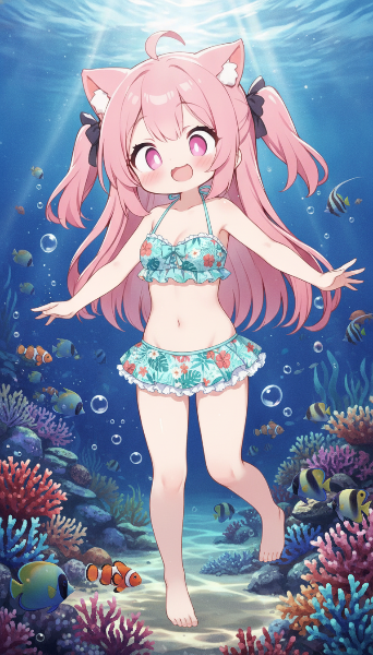 水中散歩してみたよ♪