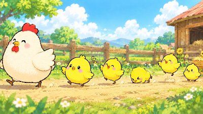 ぴよぴよ散歩(たれぴよ達)