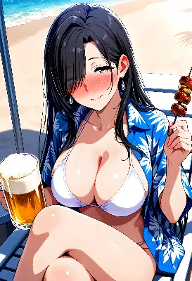 「センパイは泳がないんですか？」