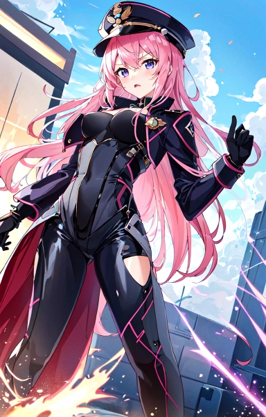 pink hair