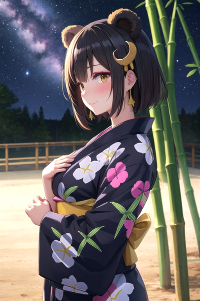 七夕とクマ娘