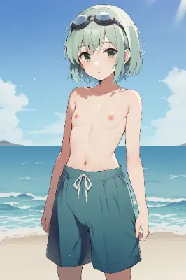 男水着チャレンジ