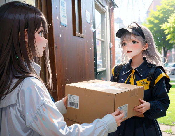 黒猫風宅配ガール