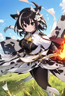 魔法使い牛娘