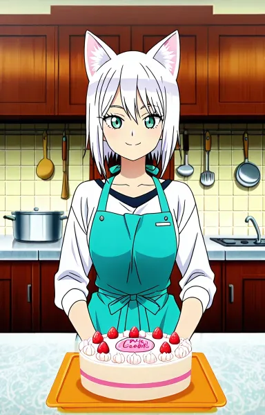 この時期は注文が多くて忙しいニャ。でも一年で一番の書き入れ時だからがんばるニャ。