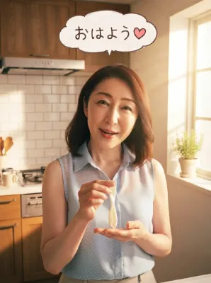 朝の女性