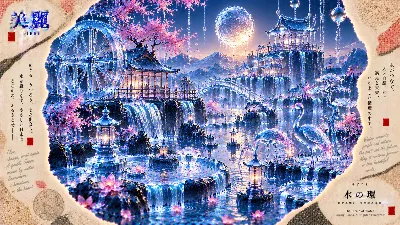 水の輪 ～桜舞う幻想の水都～