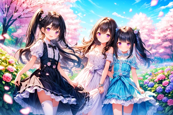 VAEの違い＊三姉妹な、うちの子で比較