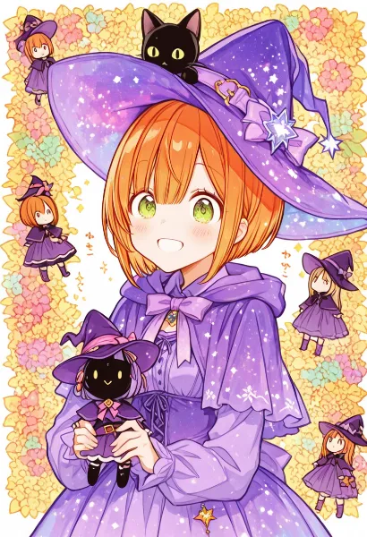 魔女見習いと黒猫のぬいぐるみの物語