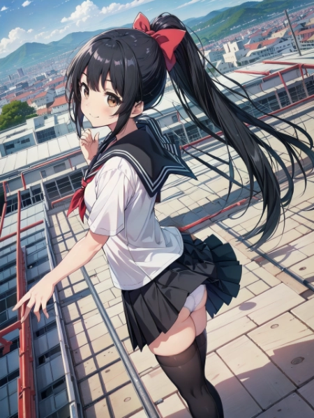 まなちゃんと風