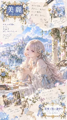花咲く城の優しいティータイム