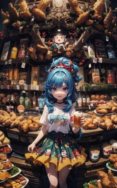 ビールとフライドチキン