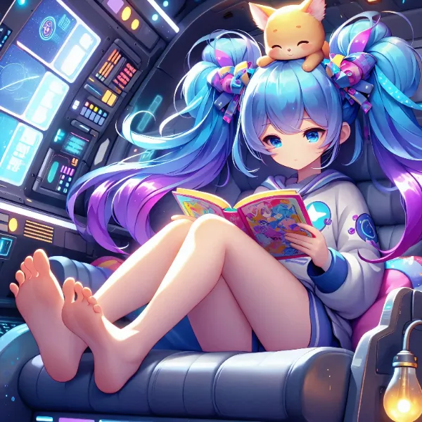 ミルは、宇宙船で旅行してるわ🎵