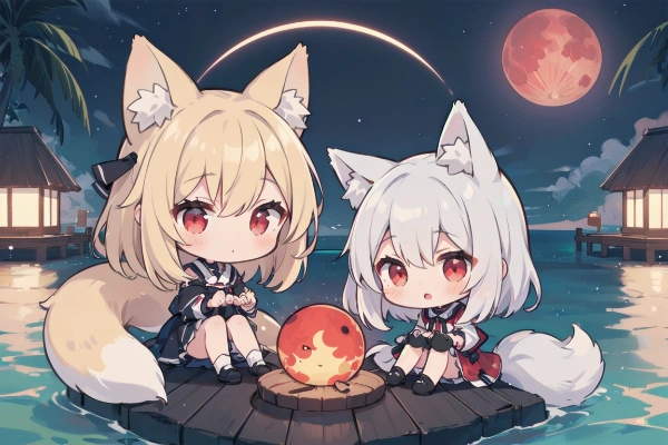 日帰り異世界旅行のきつね娘