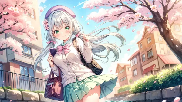 桜風に舞う少女の約束