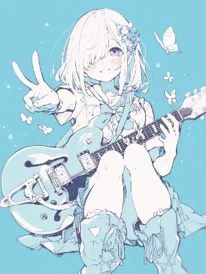blue guitar