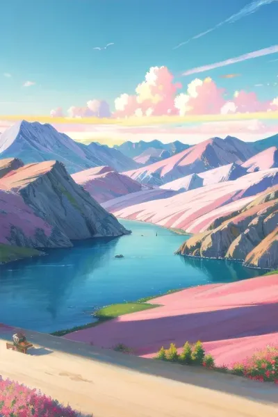 パステルカラーの風景