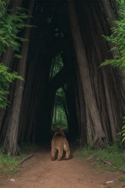 熊のお尻見てきた子