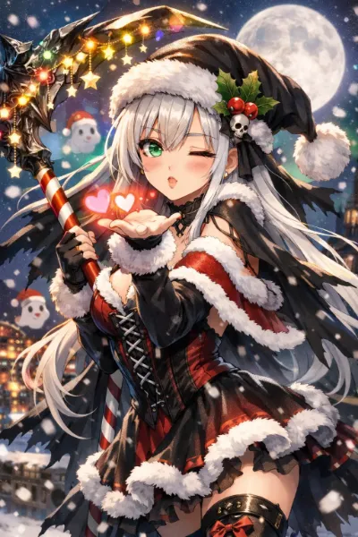 雪夜のクリスマス魔女の贈り物