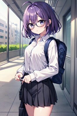 紫髪の女の子