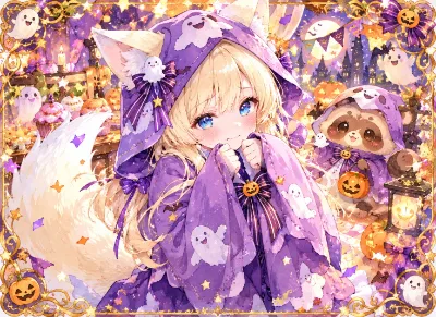 こわがりオバケのきつねさん