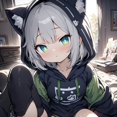 猫耳＆猫耳パーカー