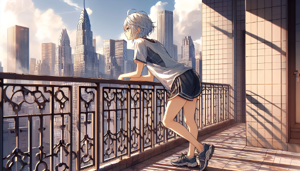 手すりの向こう側の世界