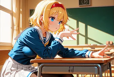 アリスにセーラー服着せてみた