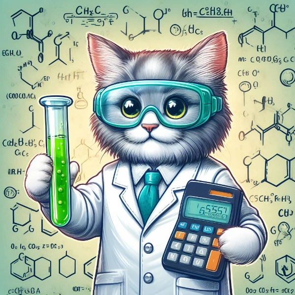 六価クロム色を研究する猫