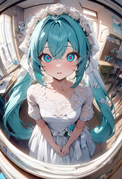 初音ミク　ウェディングドレスver.