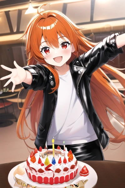 ホールケーキとららちゃん