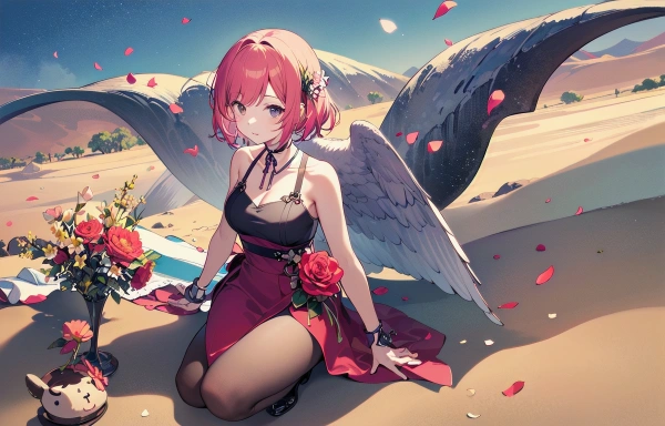 砂漠に咲く一輪の花🌷