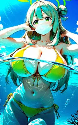 【ノノミ】水着流されえっち｜本編249枚