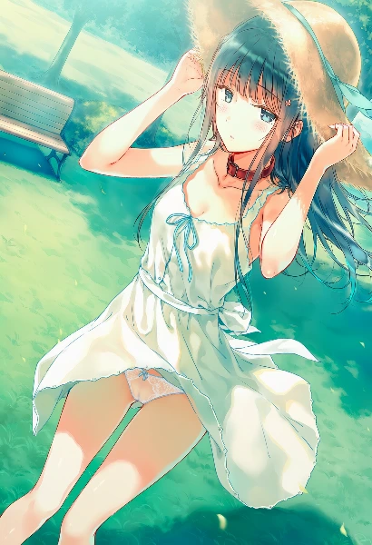 白ワンピース清楚ちゃん
