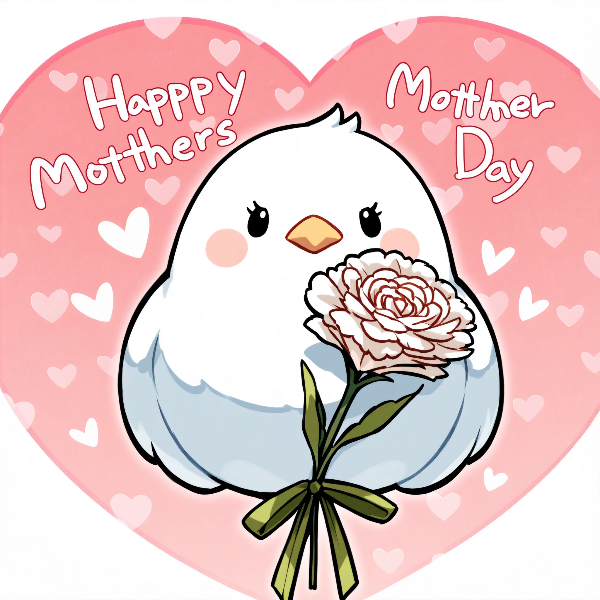 母の日プレゼントステッカー風