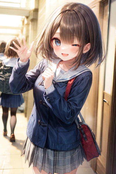 おはよう　今朝は寒いから