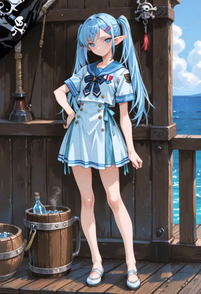 青の制服、異界の海に沈む午後