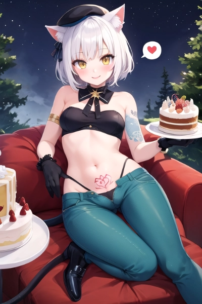 ケーキ大好きねこねこちゃん