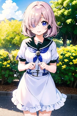 目隠れ少女