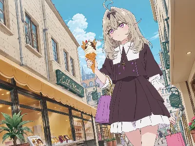 街角のアイスクリーム少女