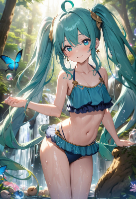 蝶が舞う聖域の龍族の少女