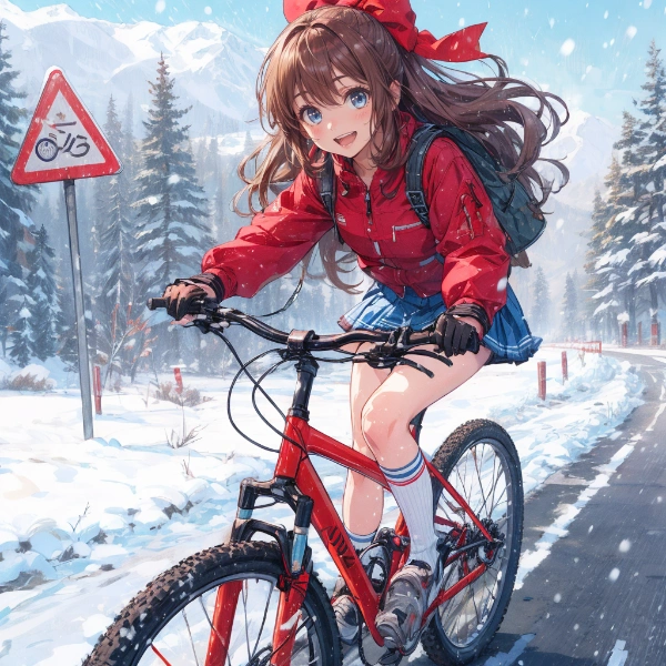 真っ赤な自転車