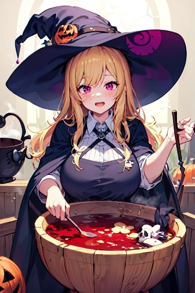 シチュー?(ボルシチ?)を作る魔女